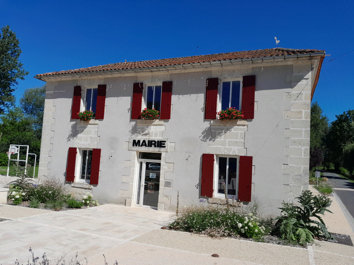 Devanture de la mairie d'Yviers